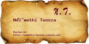 Némethi Tessza névjegykártya